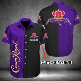 Crown Royal Custom Name 2 Hawaiian Graphic Hawaiian Casual Shirt