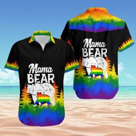 Gift Ideas For LGBT Pride Mama Bear Short Sleeves Shirt