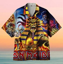 Iron Maiden Heavy Metal Band 4 Graphic Hawaii Shirt Aloha Beach Holiday Shirt
