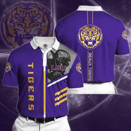 Gift For Him Gift For Husband LSU Tigers  Polo Shirt