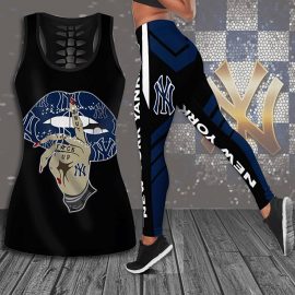 Gift For Wife Gift For Her New York Yankees Hollow Tank Top Leggings CH1