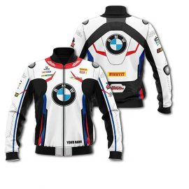 Personalized Bmw Racing Pirelli Motospeeds Bomber Jacket