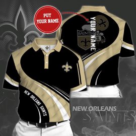 Gift For Him Gift For Husband Personalized New Orleans Saints  Polo Shirt