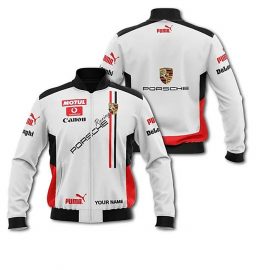 Personalized Porsche Racing Bomber Jacket