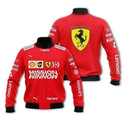 Personalized Scuderia Ferrari Racing 90 Years Bomber Jacket