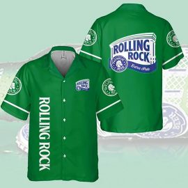 Rolling Rock Bourbon Shirt Hawaii Shirt Aloha Beach Holiday Shirt