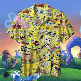 SpongeBob SquarePants Hawaii Shirt Aloha Beach Holiday CH1