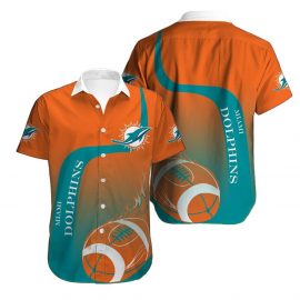 Miami Dolphins Hawaiian Short Sleeves Shirt For Big Fans