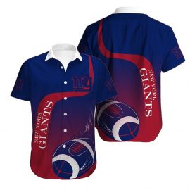New York Giants Hawaiian Short Sleeves Shirt For Big Fans