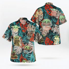 Baby Yoda Star Wars Hawaiian Shirt And Beach Shorts 1506