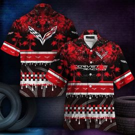 Chevrolet Corvette Short Sleeve Aloha Beach Hawaiian Shirt 1505