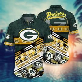 Green Bay Packers Nfl Hawaii Shirt Aloha Beach Holiday Short Style Hot Trending Summer Hawaiian Nfl