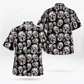 Jason Voorhees Face 7K360 Short Sleeve Aloha Beach Hawaiian Shirt
