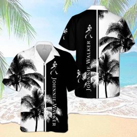 Johnnie Walker Palm Hawaii Shirt Aloha Beach Holiday