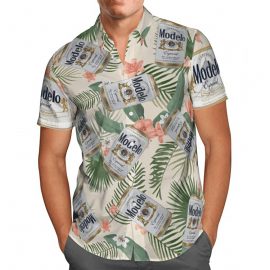 Modelo Beer All Over Print 3D Hawaii Shirt Aloha Beach Holiday Shirt