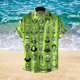 The Monsters Horror Character Face Hawaii Shirt Aloha Beach Holiday Graphic