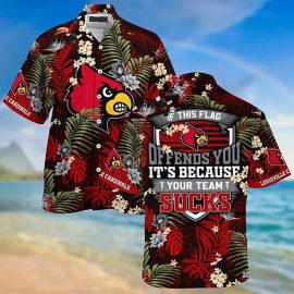 Louisville Cardinals NCAA Summer Hawaii Shirt Aloha Beach Holiday Shirt CH1