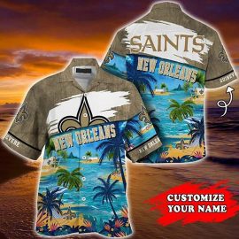 New Orleans Saints NFL Customized Summer Hawaii Shirt Aloha Beach Holiday Shirt CH1