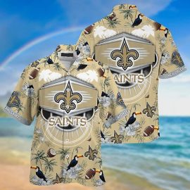 New Orleans Saints NFL Hawaii Shirt Aloha Beach Holiday Shirt