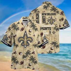 New Orleans Saints NFL Hawaii Shirt Aloha Beach Holiday Shirt CH3