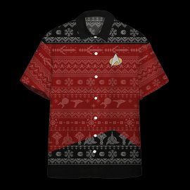 Star Trek The Next Generation 1987 Red Ugly Christmas Custom Hawaii Shirt Aloha Beach Holiday