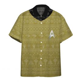 Star Trek The Original Series 1966 1969 Yellow Ugly Christmas Custom Hawaii Shirt Aloha Beach Holiday
