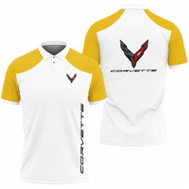 Gift For Him Gift For Husband Chevrolet Corvette Fan Gift 3D All Over Print Polo Shirt D2