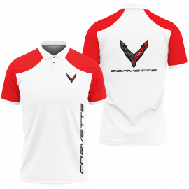 Gift For Him Gift For Husband Chevrolet Corvette Fan Gift 3D All Over Print Polo Shirt D1