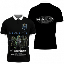 Gift For Him Gift For Husband Halo 20th Anniersary Thank You Memories Fan Gift 3D All Over Print Polo Shirt
