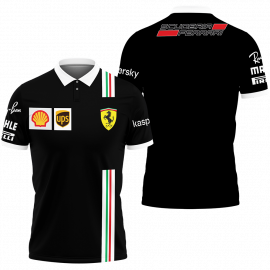 Gift For Him Gift For Husband Ferrari Luxury Sport Car Fan Gift 3D All Over Print Polo Shirt