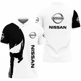 Gift For Him Gift For Husband Skull Nissan Rogue Luxury Car Fan Gift 3D Polo Shirt