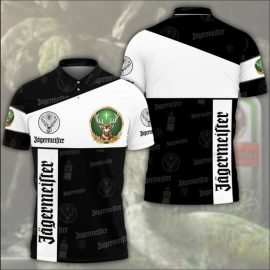 Gift For Him Gift For Husband Jagermeister Whiskey logo Fan Gift 3D Polo Shirt