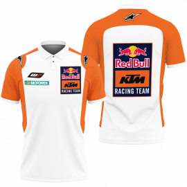 Gift For Him Gift For Husband Logo Red Bull Ktm Team Racing Fan Gift 3D Polo Shirt