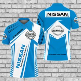 Gift For Him Gift For Husband Nissan Luxury Car Fan Gift 3D Polo Shirt