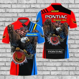 Gift For Him Gift For Husband Eagle Pontiac Trans Am Racing Car Fan Gift 3D Polo Shirt