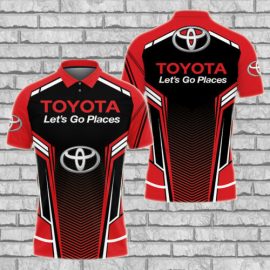 Gift For Him Gift For Husband Toyota Racing Car Fan Gift 3D Polo Shirt