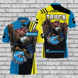 Gift For Him Gift For Husband Cummins engines Truck Fan Gift 3D Polo Shirt