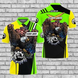 Gift For Him Gift For Husband Eagle Can-Am Roadster Racing Car Fan Gift 3D Polo Shirt