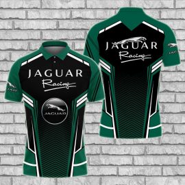 Gift For Him Gift For Husband Jaguar Luxury Racing Car Fan Gift 3D Polo Shirt