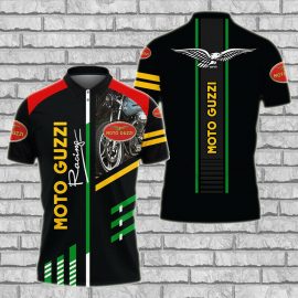 Gift For Him Gift For Husband Moto Guzzi Racing Fan Gift 3D Polo Shirt