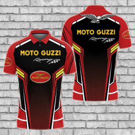 Gift For Him Gift For Husband Moto Guzzi Team Racing Fan Gift 3D Polo Shirt