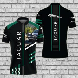 Gift For Him Gift For Husband Jaguar Luxury Team Racing Fan Gift 3D Polo Shirt