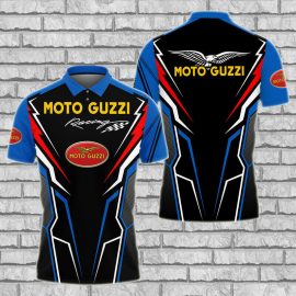Gift For Him Gift For Husband Moto Guzzi Team Racing Fan Gift 3D Polo Shirt