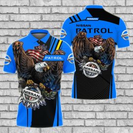 Gift For Him Gift For Husband Eagle Nissan Patrol Team Racing Fan Gift 3D Polo Shirt
