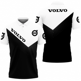 Gift For Him Gift For Husband Volvo Logo Car Fan Gift 3D Polo Shirt