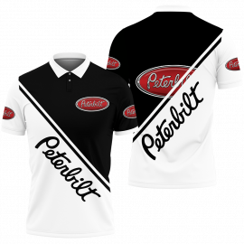 Gift For Him Gift For Husband Peterbilt Logo Fan Gift 3D Polo Shirt