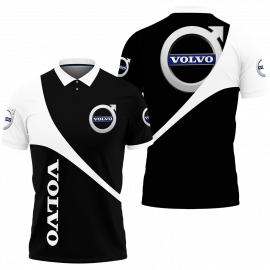 Gift For Him Gift For Husband Volvo Logo Car Fan Gift 3D Polo Shirt
