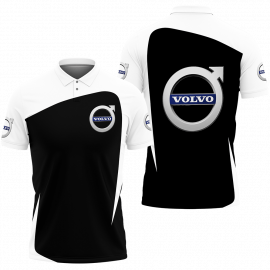 Gift For Him Gift For Husband Volvo Logo Car Fan Gift 3D Polo Shirt