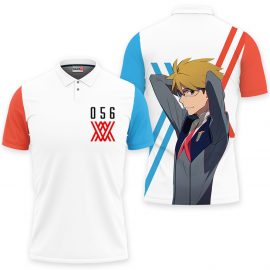 Gift Ideas Goro Code 056 Polo Shirts Darling In The Franxx Custom Anime Merch Clothes SR1142