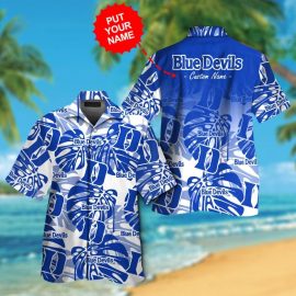 Gift Ideas Duke Blue Devils Short Sleeve Button Up Tropical Aloha Hawaiian Shirts For Men Women NCAA SR420